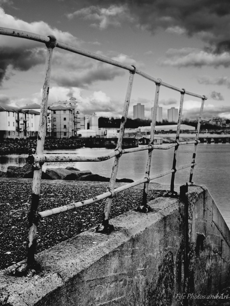Kirkcaldy Harbour in Black & White